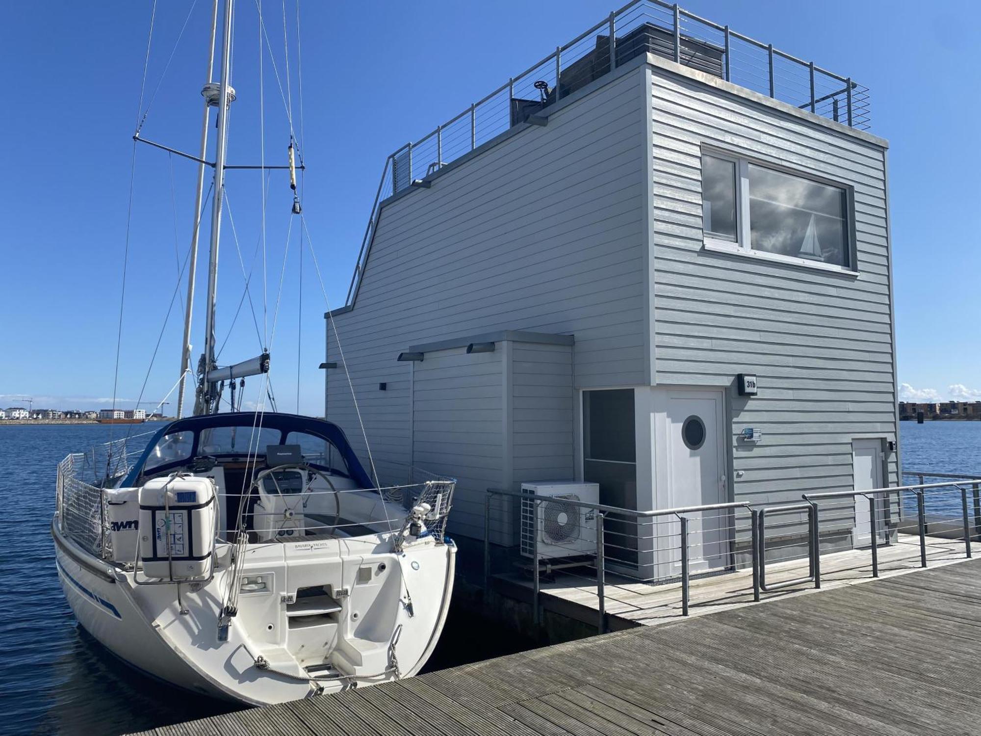 Schwimmendes Ferienhaus Antares One By Seeblick Ferien Oro, Rundum Wasser, Sauna أوبلينتيز المظهر الخارجي الصورة